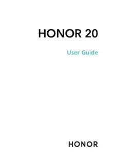 Huawei Honor 20 manual. Camera Instructions.